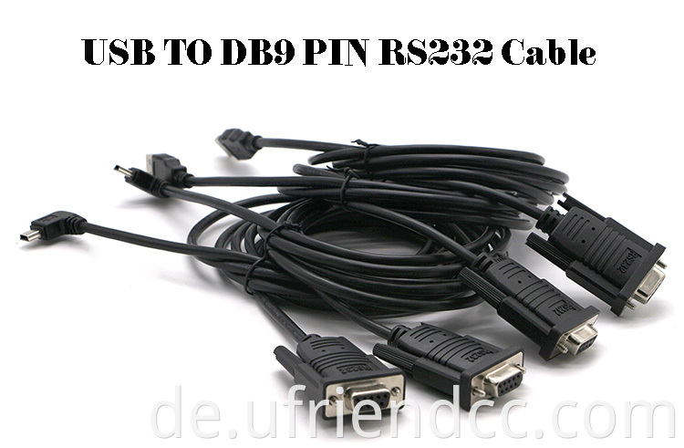 OEM Factory 1,8m Erweiterung USB FTDI FT232RL PL23202 bis DB9 RS232 RS485SERIAL CABEL